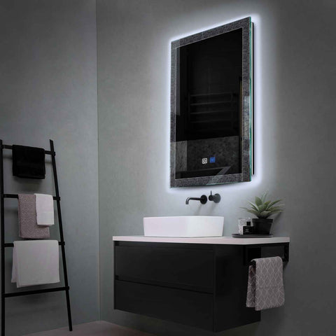 Oglinda LED Verticala, Touch LED, Dimare, Dezaburire, LED 6000K Rece - Gama Simetria Model 6
