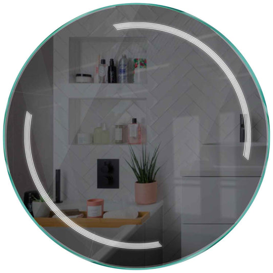 Oglinda LED rotunda cu lumina LED rece Gama Minimal Model 2 fara butoane - Reyze
