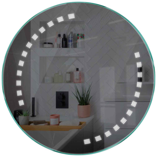 Oglinda LED rotunda cu lumina LED rece Gama Minimal Model 6 fara butoane - Reyze