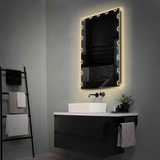 Oglinda LED Verticala, Fara functii, LED 3000K Cald - Gama Edge Model 4