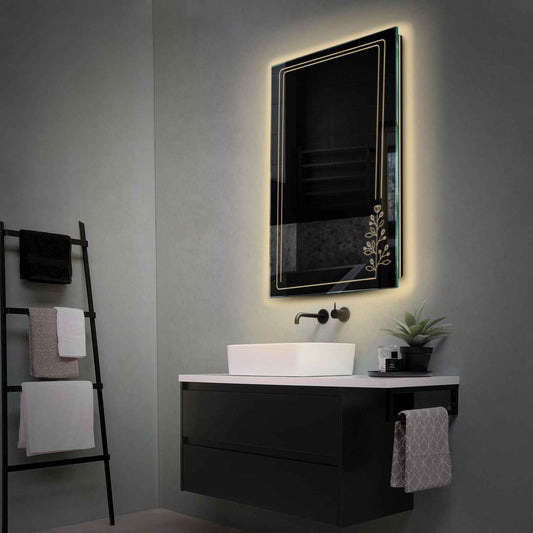 Oglinda LED Verticala, Fara functii, LED 3000K Cald - Gama Good Vibes Model 3