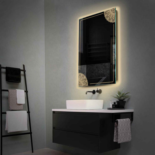 Oglinda LED Verticala, Fara functii, LED 3000K Cald - Gama Good Vibes Model 7