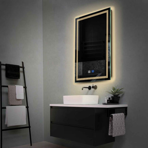 Oglinda LED Verticala, Touch LED, Dimare, Dezaburire, LED 3000K Cald - Gama Minimal Model 1