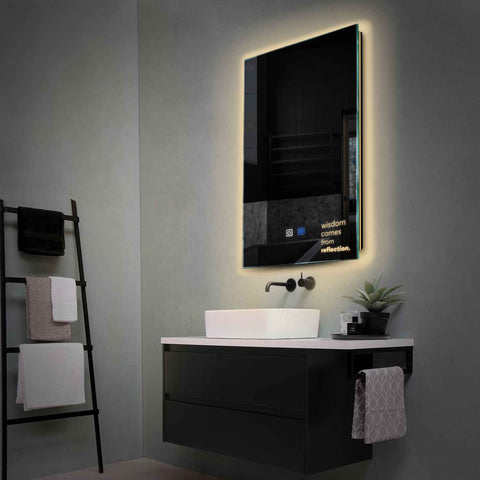 Oglinda LED Verticala, Touch LED, Dimare, Dezaburire, LED 3000K Cald - Gama Motivated Model 1
