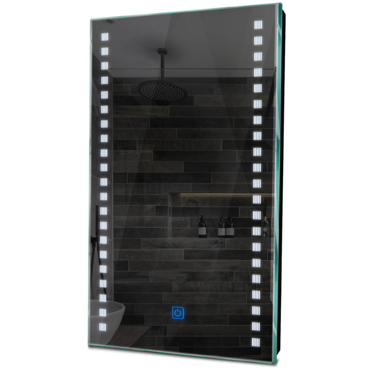 Oglinda LED verticala cu lumina LED rece Gama Minimal Model 6 cu buton touch - Reyze