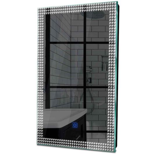 Oglinda LED verticala cu lumina LED rece Gama Official Model 6 cu buton touch - Reyze