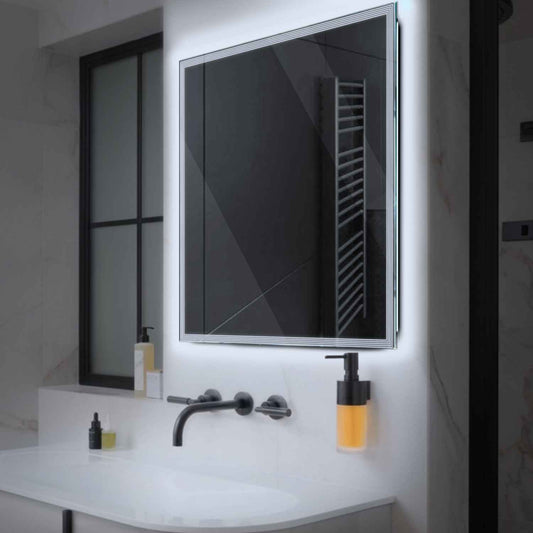 Oglinda LED Patrata, Fara functii, LED 6000K Rece - Gama Edge Model 1