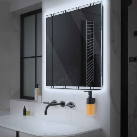 Oglinda LED Patrata, Fara functii, LED 6000K Rece - Gama Edge Model 3