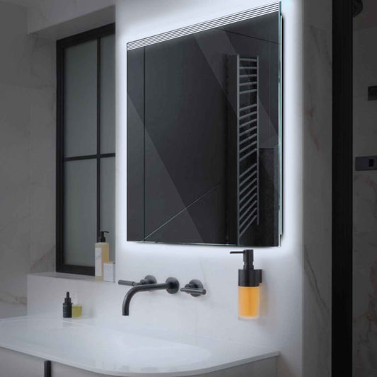 Oglinda LED Patrata, Fara functii, LED 6000K Rece - Gama Edge Model 5
