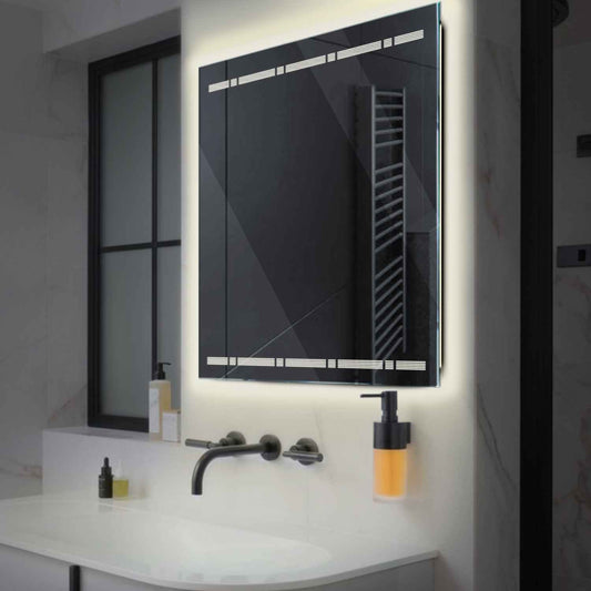 Oglinda LED Patrata, Fara functii, LED 4000K Neutru - Gama Minimal Model 3