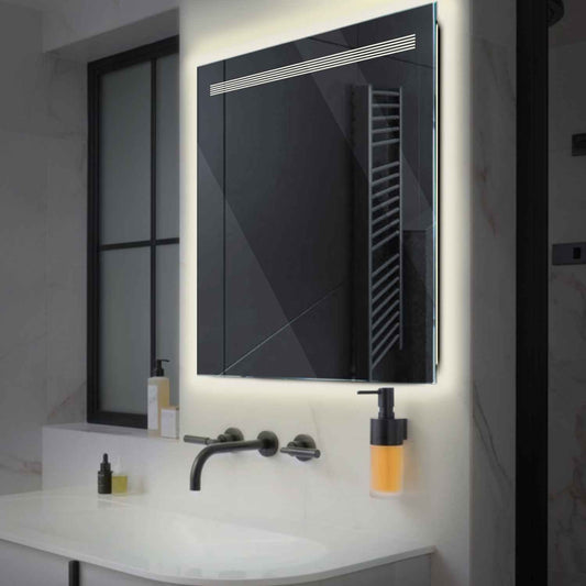 Oglinda LED Patrata, Fara functii, LED 4000K Neutru - Gama Minimal Model 5