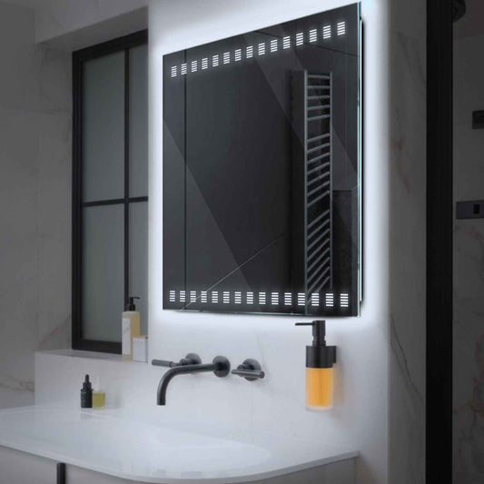 Oglinda LED Patrata, Fara functii, LED 6000K Rece - Gama Minimal Model 6