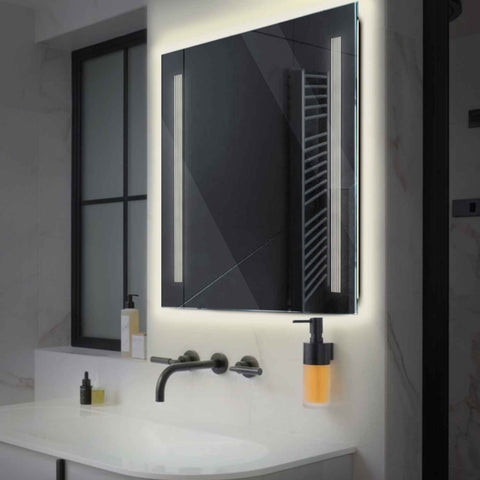 Oglinda LED Patrata, Fara functii, LED 4000K Neutru - Gama Minimal Model 7