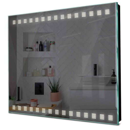 Oglinda LED patrata cu lumina LED neutra Gama Minimal Model 6 fara butoane - Reyze