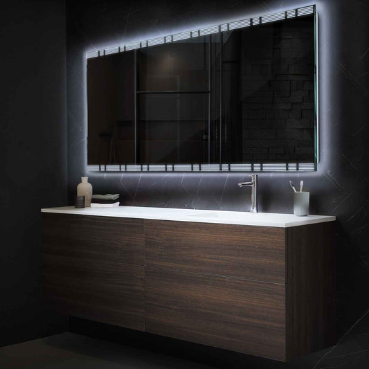 Oglinda LED Orizontala, Fara functii, LED 6000K Rece - Gama Edge Model 3