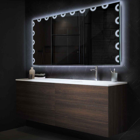Oglinda LED Orizontala, Fara functii, LED 6000K Rece - Gama Edge Model 4