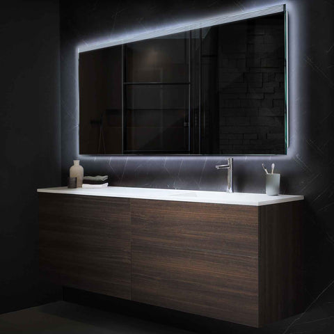 Oglinda LED Orizontala, Fara functii, LED 6000K Rece - Gama Edge Model 5