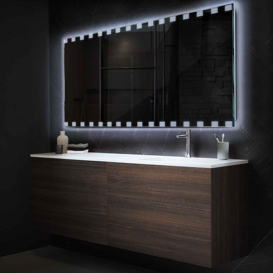 Oglinda LED Orizontala, Fara functii, LED 6000K Rece - Gama Edge Model 6