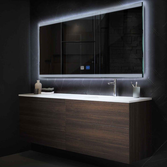 Oglinda LED Orizontala, Touch LED, Dimare, Dezaburire, LED 6000K Rece - Gama Edge Model 8