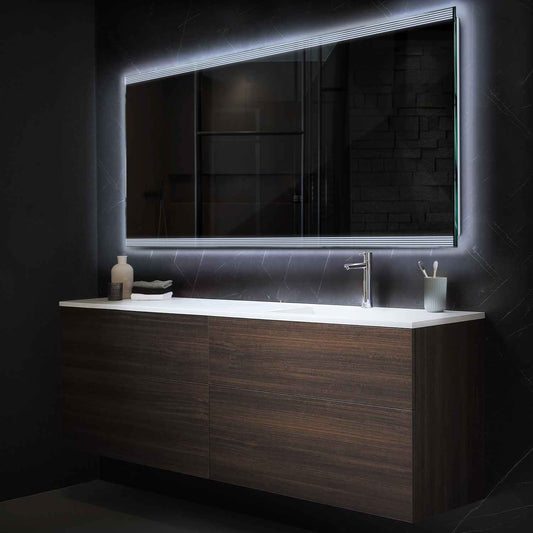 Oglinda LED Orizontala, Fara functii, LED 6000K Rece - Gama Edge Model 8