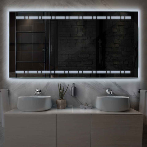 Oglinda LED Orizontala, Fara functii, LED 6000K Rece - Gama Minimal Model 3