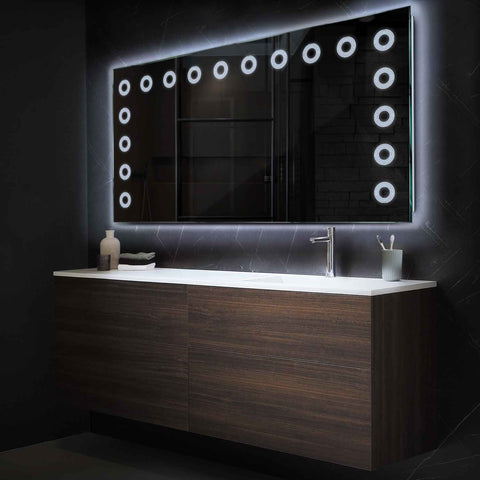 Oglinda LED Orizontala, Fara functii, LED 6000K Rece - Gama Minimal Model 4