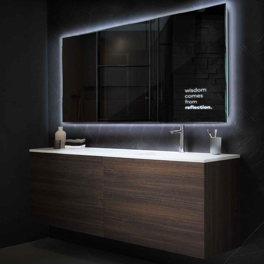 Oglinda LED Orizontala, Fara functii, LED 6000K Rece - Gama Motivated Model 1