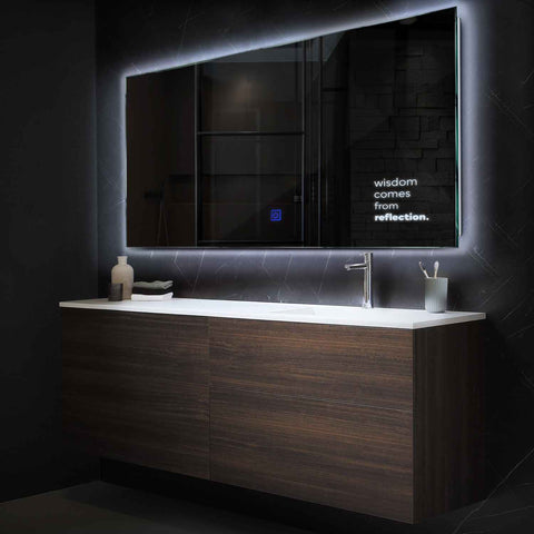 Oglinda LED Orizontala, Touch LED, Dimare, LED 6000K Rece - Gama Motivated Model 1