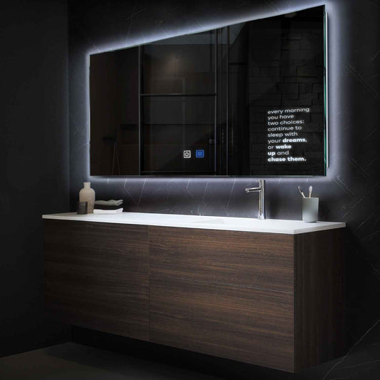 Oglinda LED Orizontala, Touch LED, Dimare, Dezaburire, LED 6000K Rece - Gama Motivated Model 2