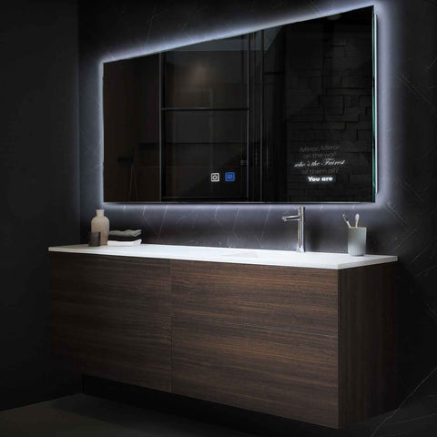Oglinda LED Orizontala, Touch LED, Dimare, Dezaburire, LED 6000K Rece - Gama Motivated Model 4