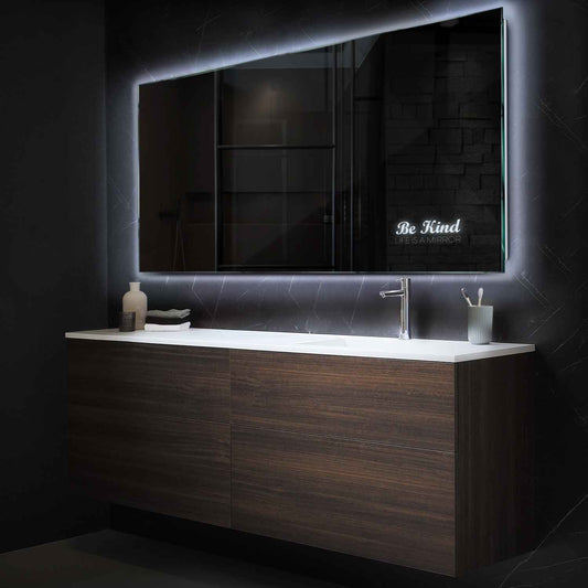 Oglinda LED Orizontala, Fara functii, LED 6000K Rece - Gama Motivated Model 6