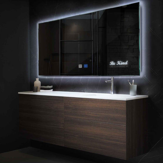 Oglinda LED Orizontala, Touch LED, Dimare, Dezaburire, LED 6000K Rece - Gama Motivated Model 6