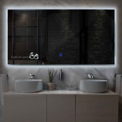 Oglinda LED Orizontala, Touch LED, Dimare, LED 6000K Rece - Gama Motivated Model 8