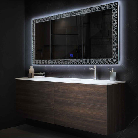 Oglinda LED Orizontala, Touch LED, Dimare, LED 6000K Rece - Gama Official Model 1
