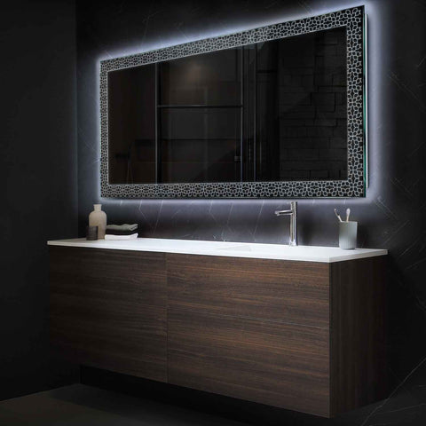 Oglinda LED Orizontala, Fara functii, LED 6000K Rece - Gama Official Model 1