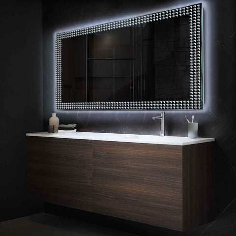 Oglinda LED Orizontala, Fara functii, LED 6000K Rece - Gama Official Model 6