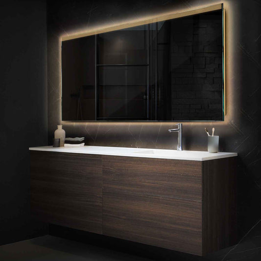 Oglinda LED Orizontala, Fara functii, LED 3000K Cald - Gama Edge Model 5