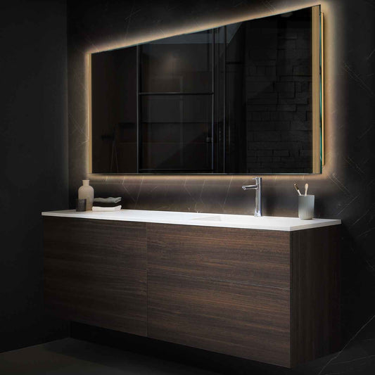 Oglinda LED Orizontala, Fara functii, LED 3000K Cald - Gama Edge Model 7