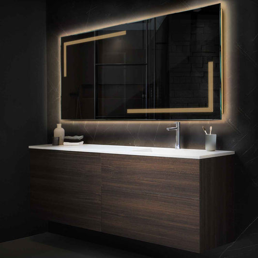 Oglinda LED Orizontala, Fara functii, LED 3000K Cald - Gama Minimal Model 2
