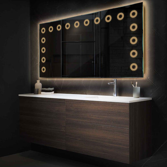 Oglinda LED Orizontala, Fara functii, LED 3000K Cald - Gama Minimal Model 4
