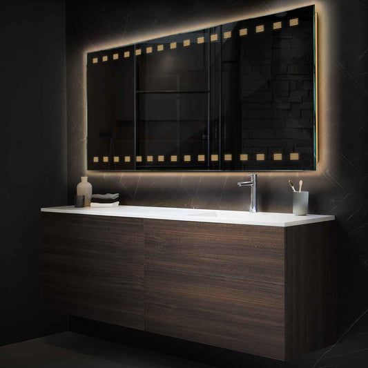 Oglinda LED Orizontala, Fara functii, LED 3000K Cald - Gama Minimal Model 6