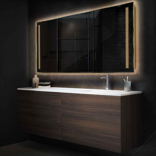 Oglinda LED Orizontala, Fara functii, LED 3000K Cald - Gama Minimal Model 7
