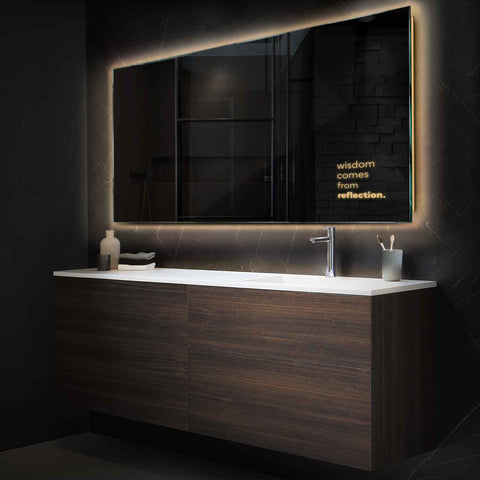 Oglinda LED Orizontala, Fara functii, LED 3000K Cald - Gama Motivated Model 1