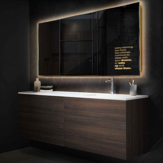 Oglinda LED Orizontala, Fara functii, LED 3000K Cald - Gama Motivated Model 2