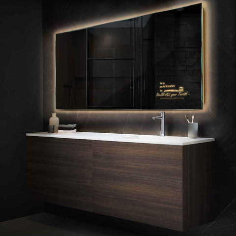 Oglinda LED Orizontala, Fara functii, LED 3000K Cald - Gama Motivated Model 3