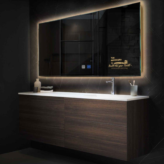Oglinda LED Orizontala, Touch LED, Dimare, Dezaburire, LED 3000K Cald - Gama Motivated Model 3
