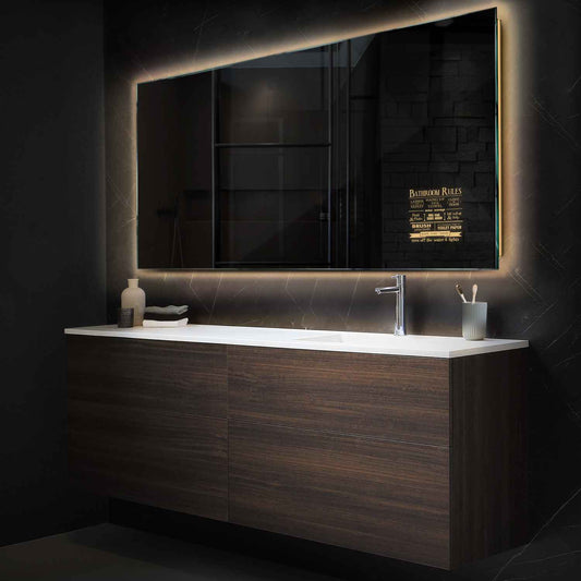 Oglinda LED Orizontala, Fara functii, LED 3000K Cald - Gama Motivated Model 5