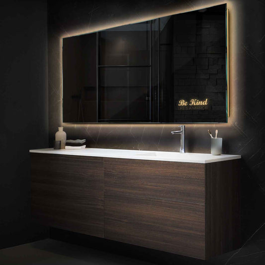 Oglinda LED Orizontala, Fara functii, LED 3000K Cald - Gama Motivated Model 6