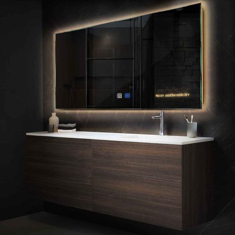 Oglinda LED Orizontala, Touch LED, Dimare, Dezaburire, LED 3000K Cald - Gama Motivated Model 7