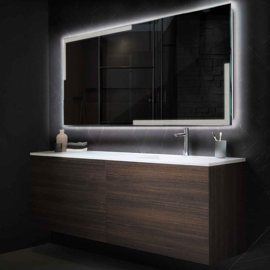 Oglinda LED Orizontala, Fara functii, LED 4000K Neutru - Gama Edge Model 2